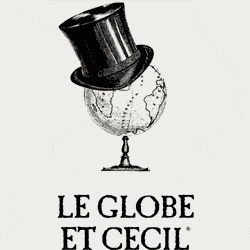 LOGO GLOBE CECIL complet fond beige